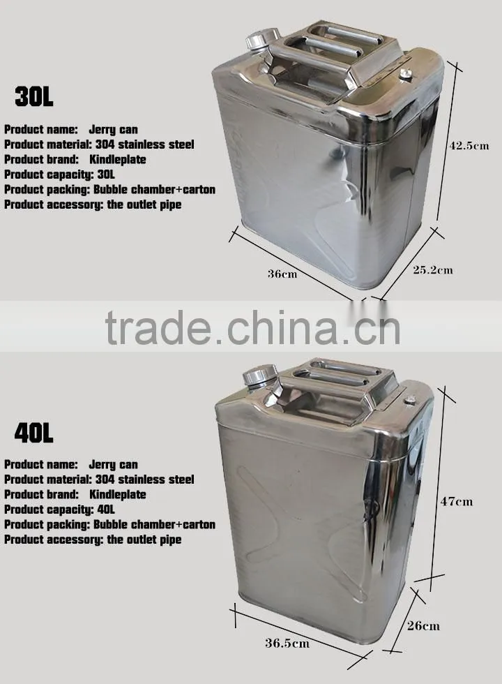 20l Litter Jerry Can With Jerry Can Spout and UN Certifications