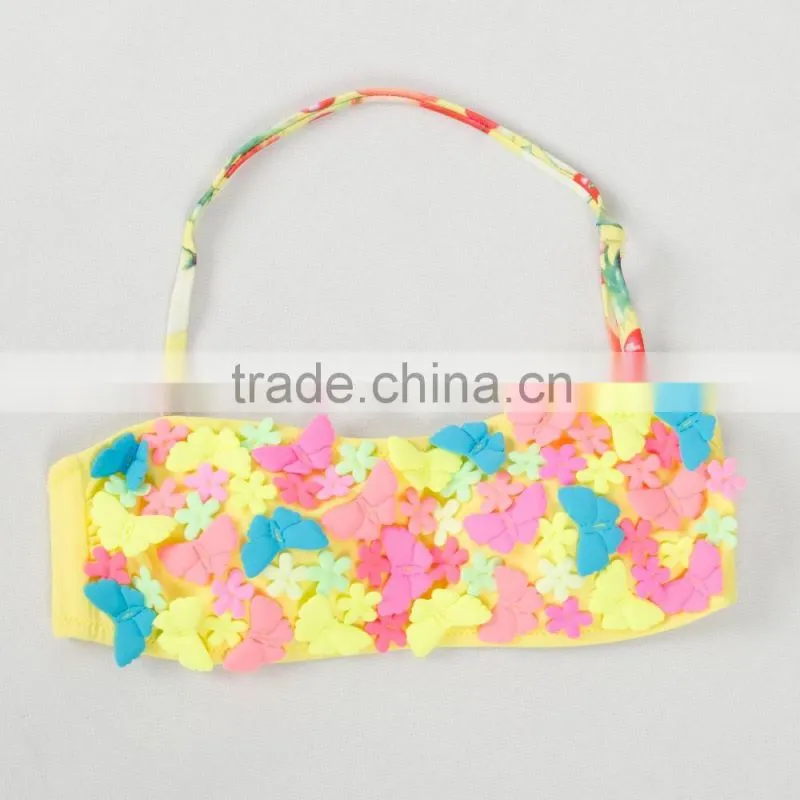 Trade Assurance OEM Service Cute lovely Young child Girl kids One-Piece Bikini Kids Swimwear