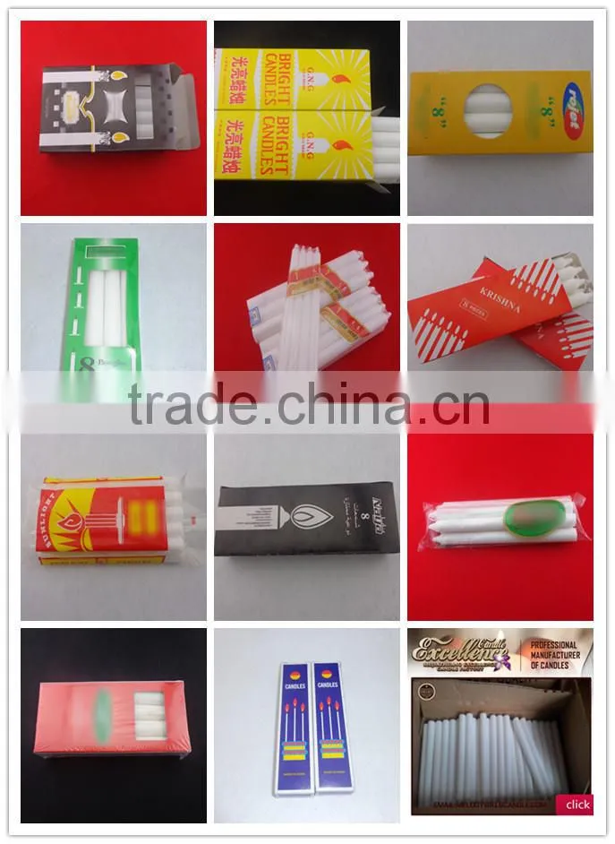 hot sale white household paraffin wax candle white paraffin wax candle