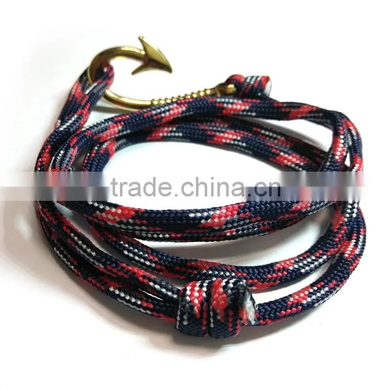 dip galvanized chains fashion anchor jewelry fashion anchor bracelets leather bracelet kit