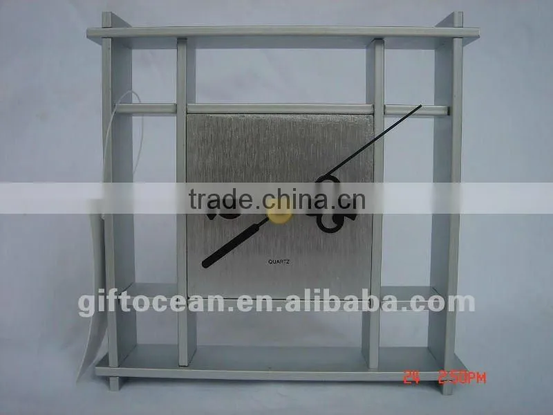 aluminum art metal desk clock,metal crafts table clock