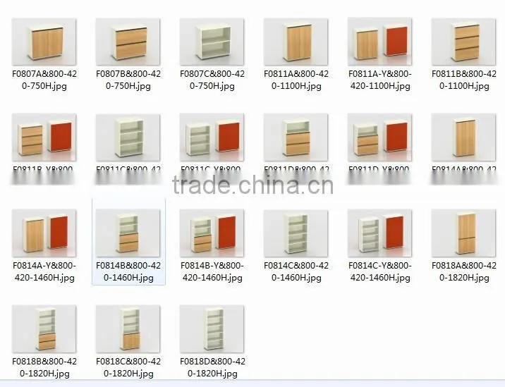 eco-friendly open door cold rolled steel file cabinet