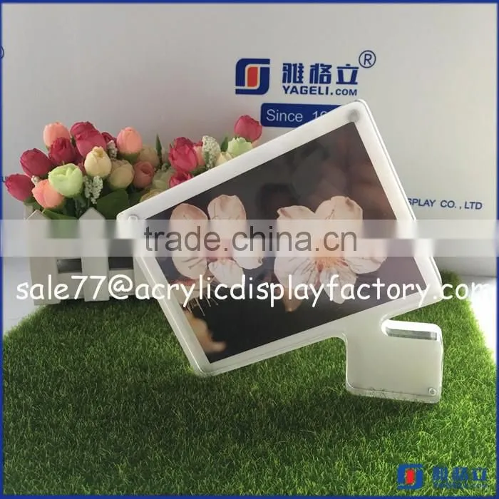 Elegant Shape Custom Popular Clear Acrylic Block Photo Frame