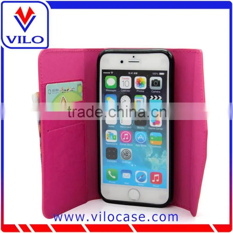 wholesales female Luxury wallet leather case for iphone 6s
