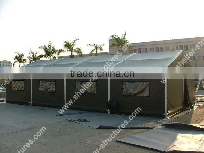 760g/sqm Roof Green Color Used Military Tent 6X18M