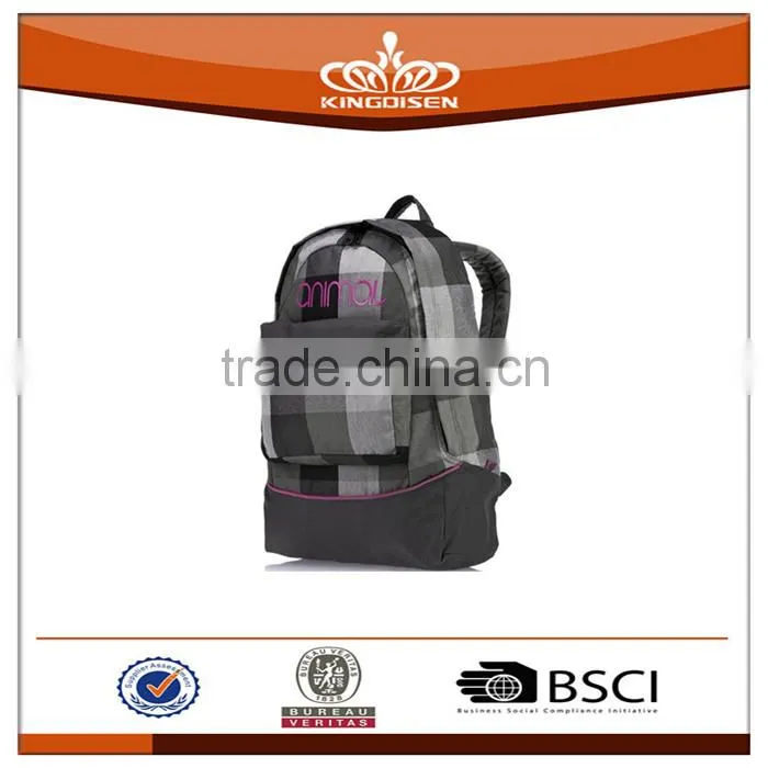 unisex grid series leisure backpack