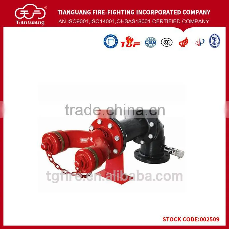 Female air/wall-mounted fire engine pump connector