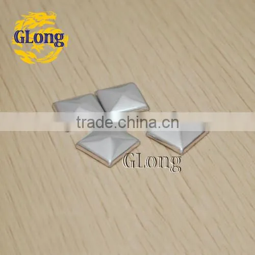 Hot Fix Pyramid Silver Aluminum DIY accessories for clothing bag shoe/wholesale/Free Shipping #GT101-10Z(Mix-s)