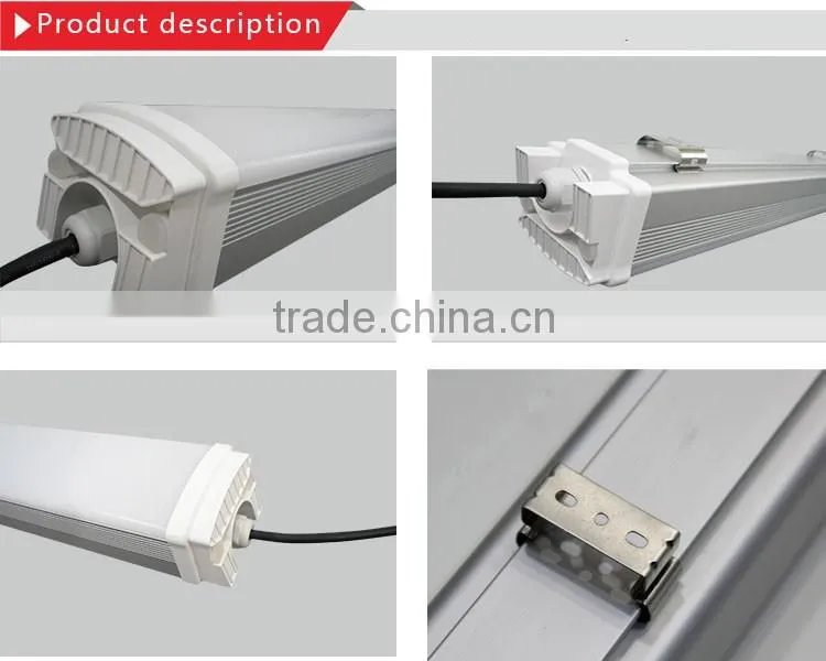 Aluminum waterproof IP65 CE ROHS approved industrial led tri-proof light