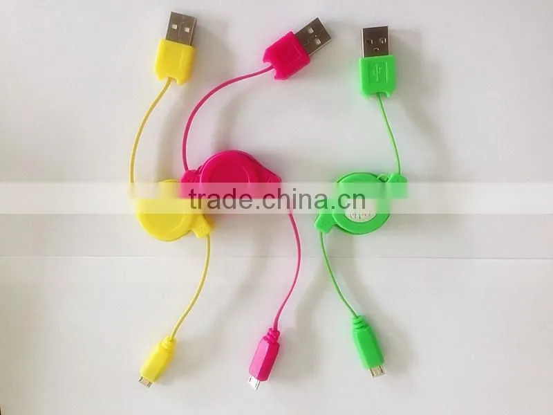 CE ROHS Approved Retractable Data Cable for mobile phone