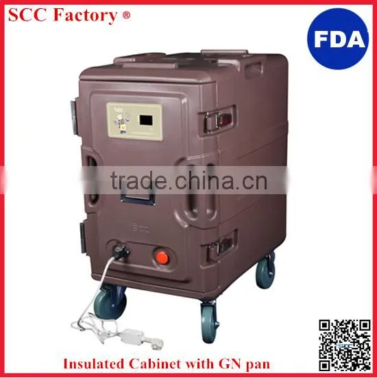 Hotel insulated cabinet for hot and cold food Catering food service insulated cabinet with GN pan
