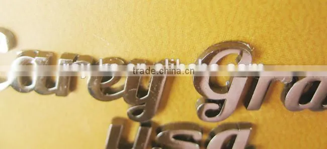 3d metal letter logo