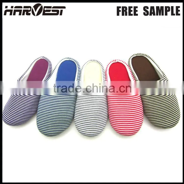 Non slip quiet indoor household slipper warmer fabric , lady casual home slipper