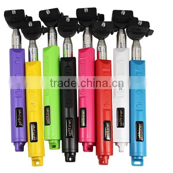 gadget 2015 hot custom selfie stick, bluetooth cartoon selfie stick mobile phone holder