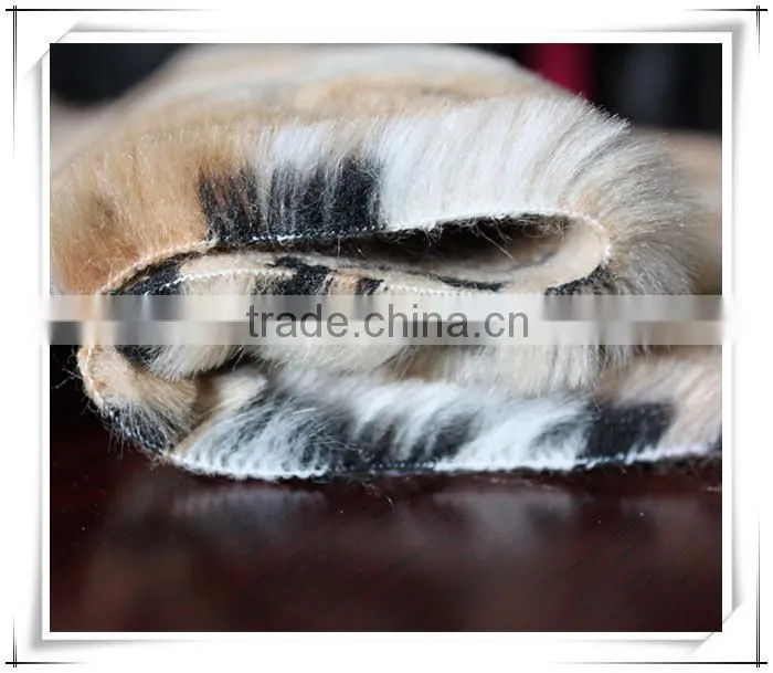 Fake jaguar fur fabric, jacquard weave faux fur fabric