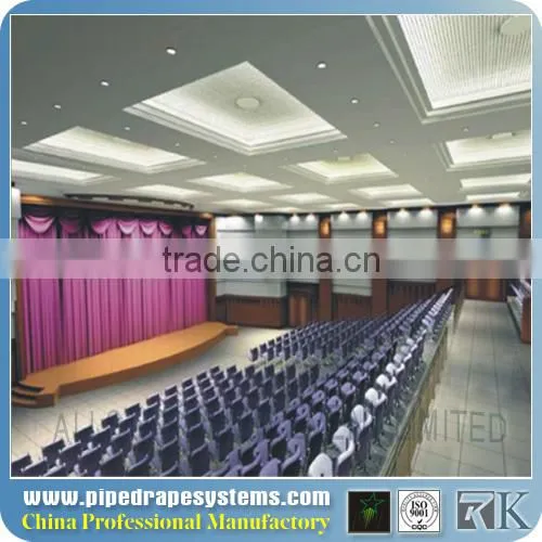 Black and red theater curtain,stage curtain