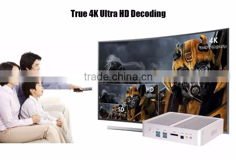 New Product Mini PC Barebone System Intel Core i3 4158u 2.0G Fanless Desktop Computer i3 Windows Ubuntu Dual NIC 2 Lan