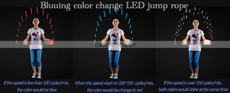New design smart color change kids electronic speed jump rope/jump rope speed/jump rope