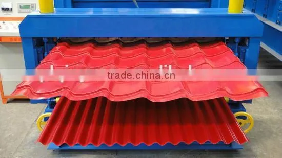 rolling machine supllier,roof panel steel plate corrugated machine,double layer roofing sheet making machine