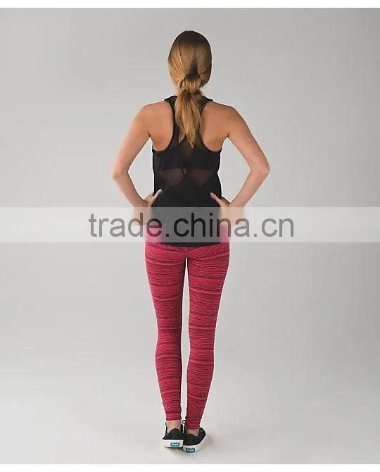 Custom popular style breathable yoga pants for women in fitness sportswear hot sale in 2016