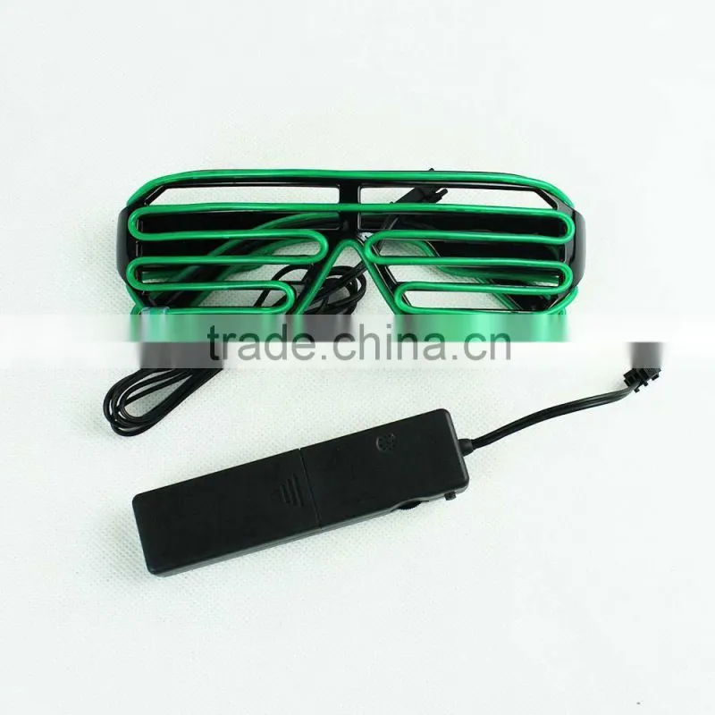 Party Favor China Christmas Decoration Shutter EL Wire Glasses