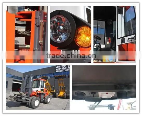 Diesel Rough Terrain Forklift with CE/ISO for 5Ton Capacity