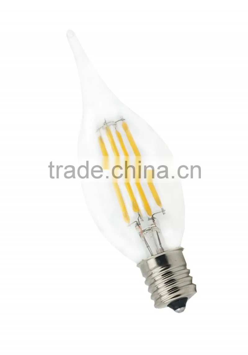 Vintage Filament Bulbs 8W 6W 4W 2W 110V 220V Edison Style Light Bulbs E12 E17 E14 E27 Clear LED Filament Bulbs E14