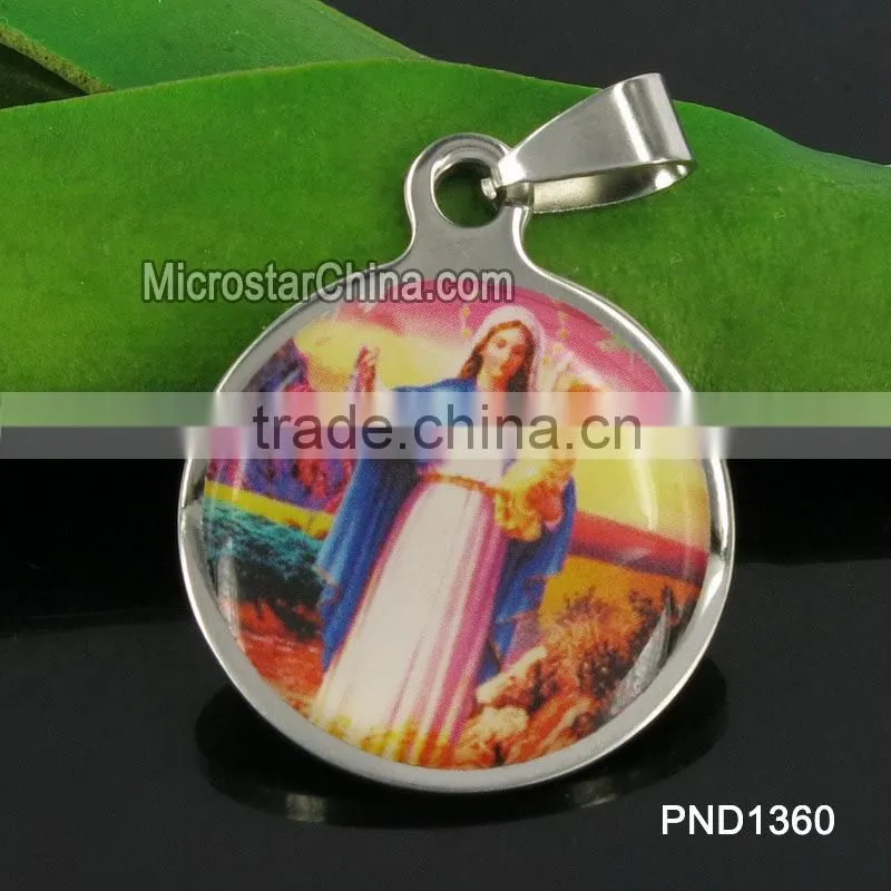 PND1996 High quality stainless steel enamel beard pendants