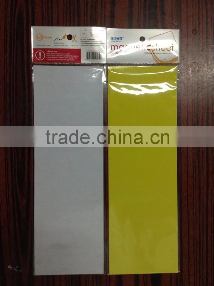 pp colorful magnet sheet/magnetic label /magnetic tag , can be write on and wipe off