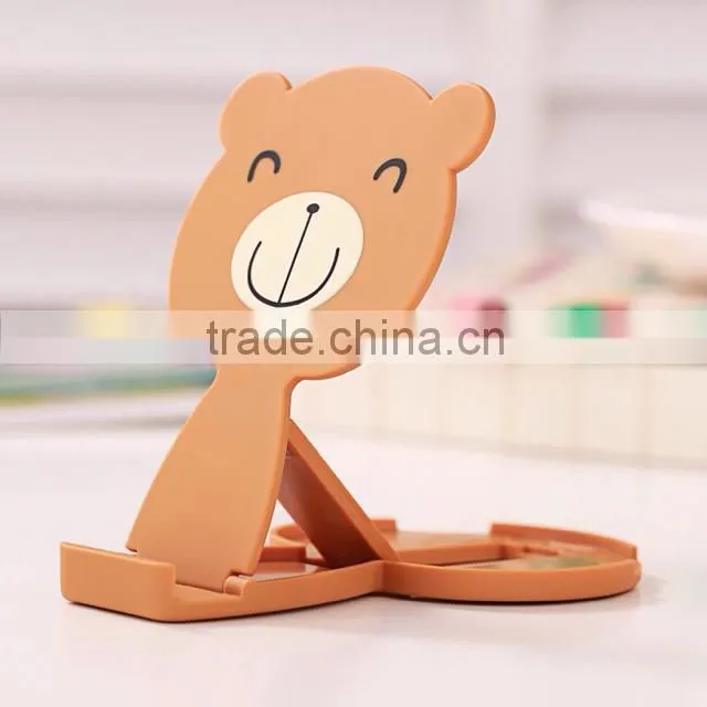Cartoon mirror plastic cell phone display stand