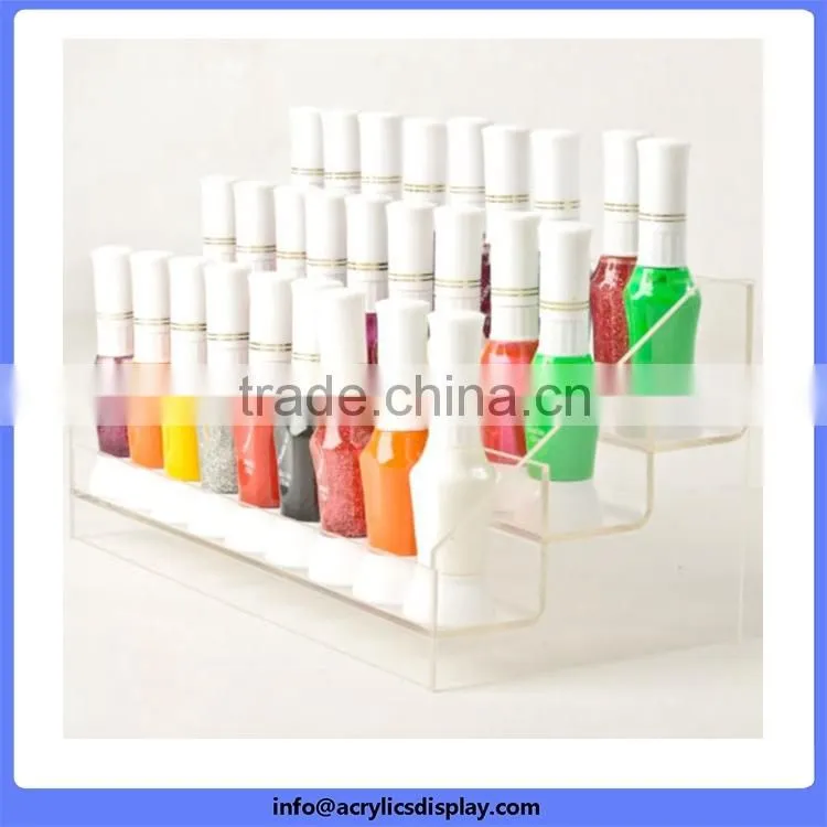 Cheap price custom Promotion personalized plastic acrylic nail polish display rack