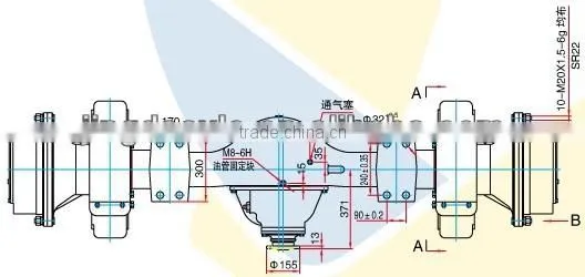 XCMG wheel loader axle 541F for XCMG LW541 C216NZS/NET LW500K LW500KN wheel loader parts XGMA LONKING LIUGONG axle