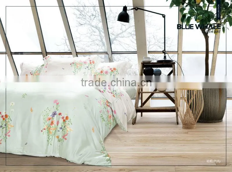 custom printed duvet cover/wholesale pillow cases/printed quilt