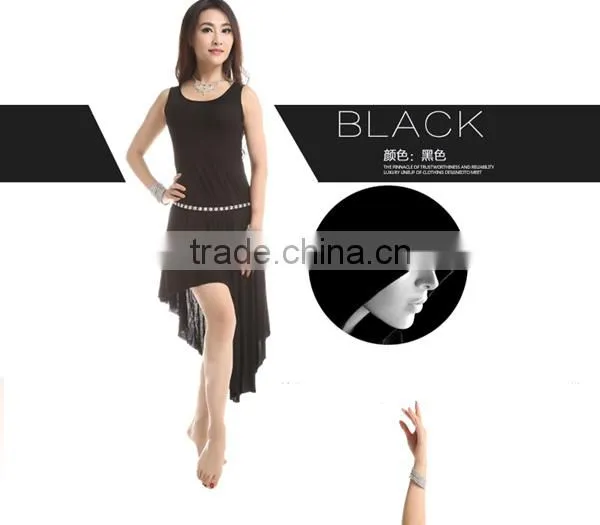2014 Simple and Comfortable Cotton Belly Dance Practise Wear, Belly Dance Dress (QC2218)