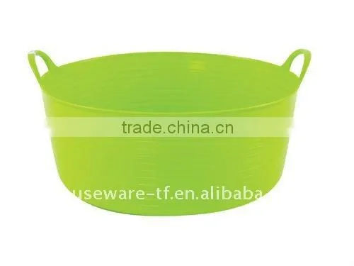 big size plastic laundry basket with holder