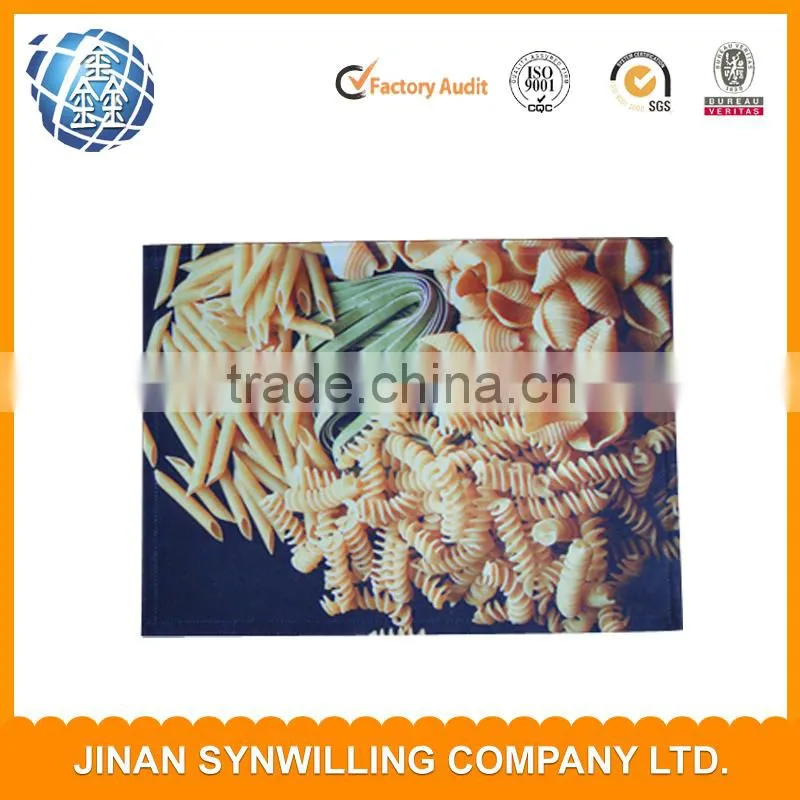 high quality 100% polyester transfer printing design table mat