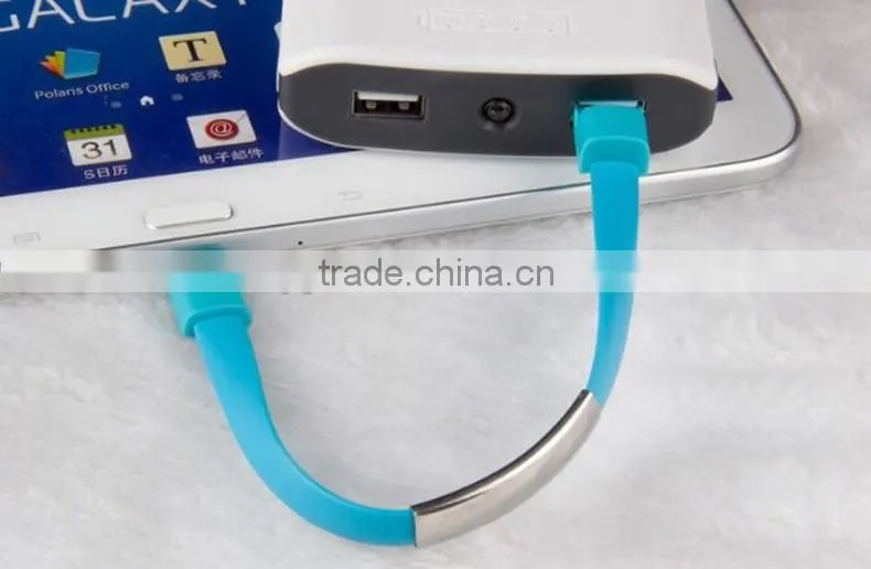 Made in ShenZhen colorful mobile phone bracelet data charging line