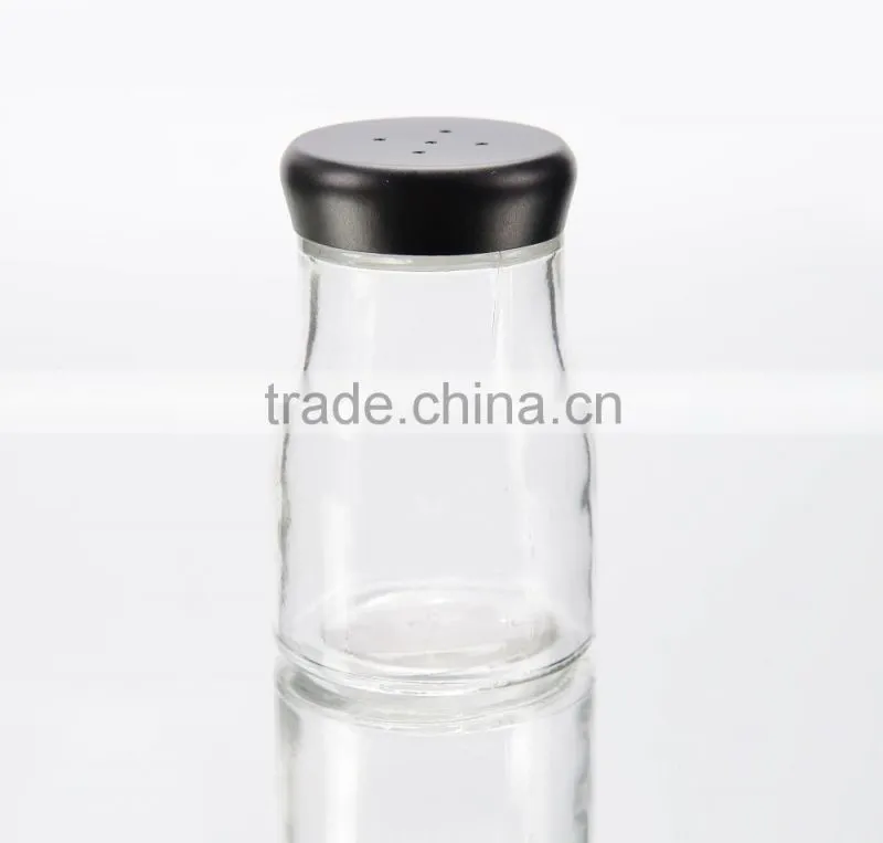 Clear Small Salt&Pepper Jar with Plastic