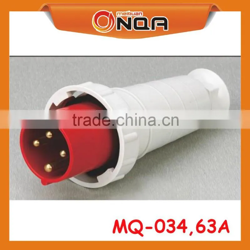 MQ-035 Male Electrical Industrial Plug&Socket 4p 3p+e IP67 63 amp