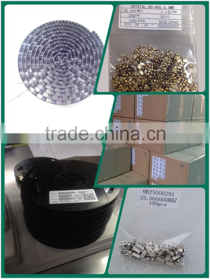 kinds of quartz crystal resonators and oscillators SMD frequency control and selection components