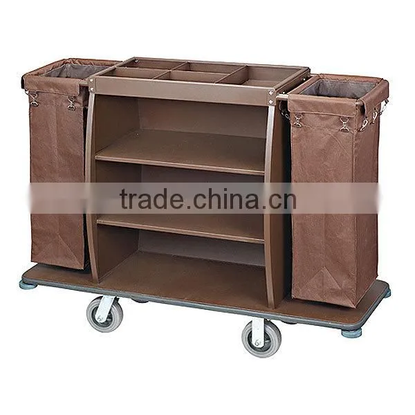 K-003movable aircraft cleaning service trolley/lockable door service cart