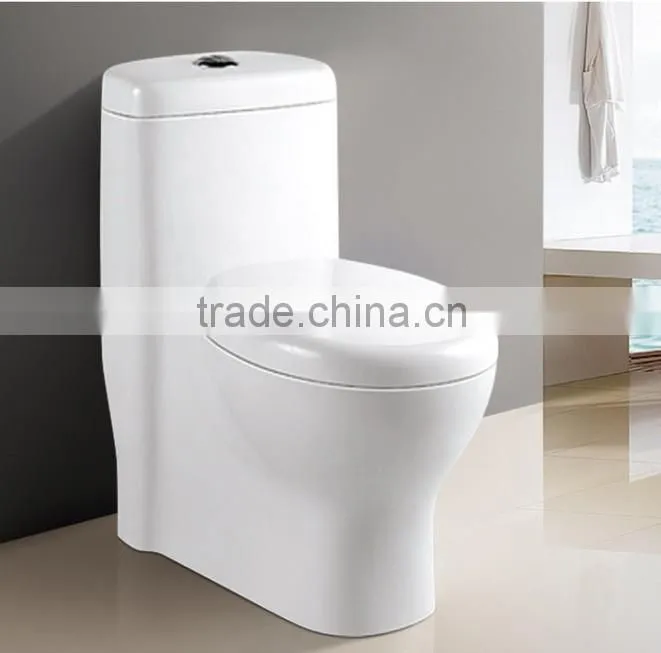 Siphonic One Piece Toilet with Top button single Flush