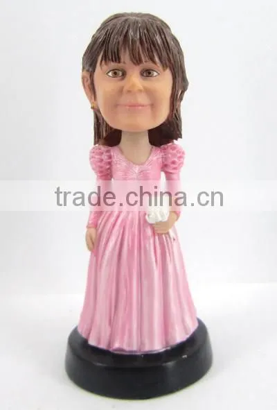 fashion dress resin female figurine