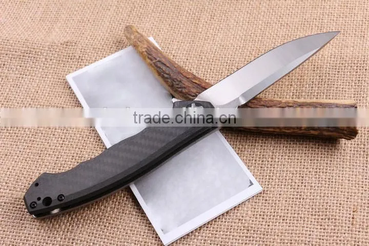 OEM carbon fiber material outdoor rescue pocket knife