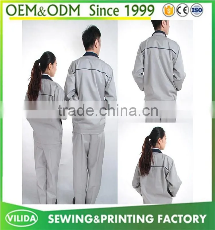 High Quality Worker Uniform Wholesale Safety Long Sleeves Labor Worker Uniform