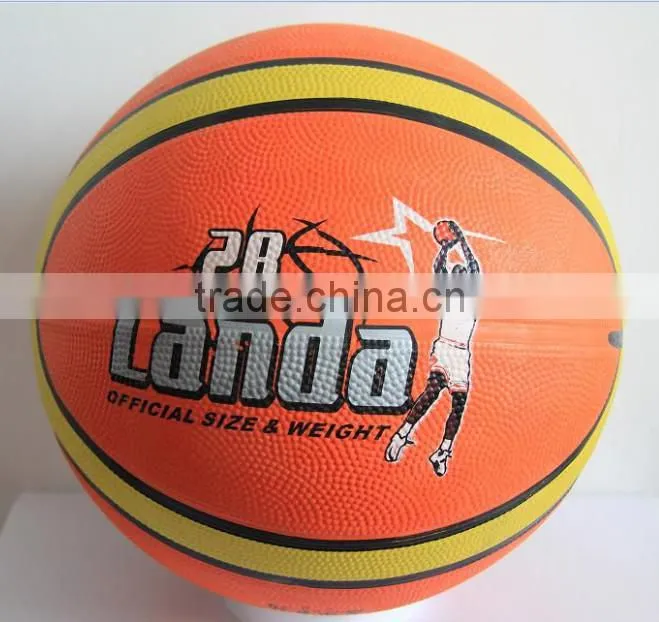 NIVE factory hot sell size 7 rubber basketball with competitive price from China