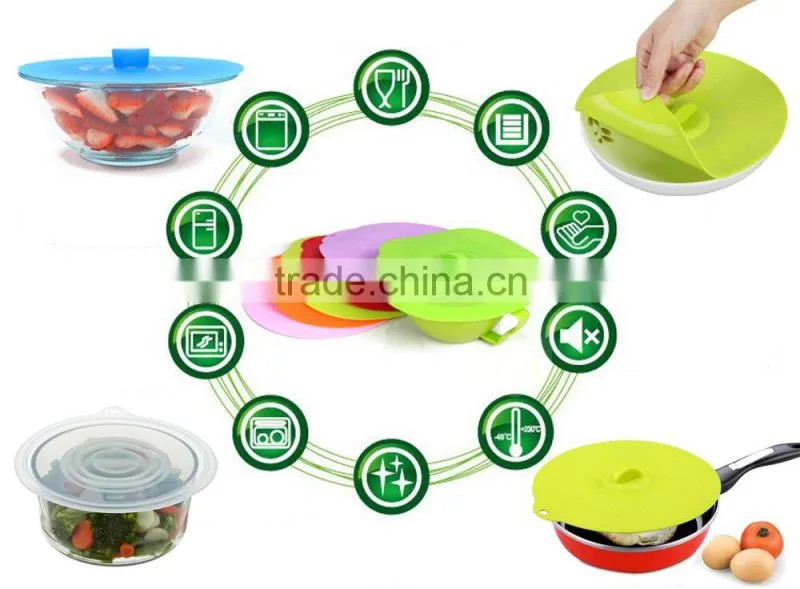 China Alibaba Express DHL Non Spill Feature Silicone Suction Lids