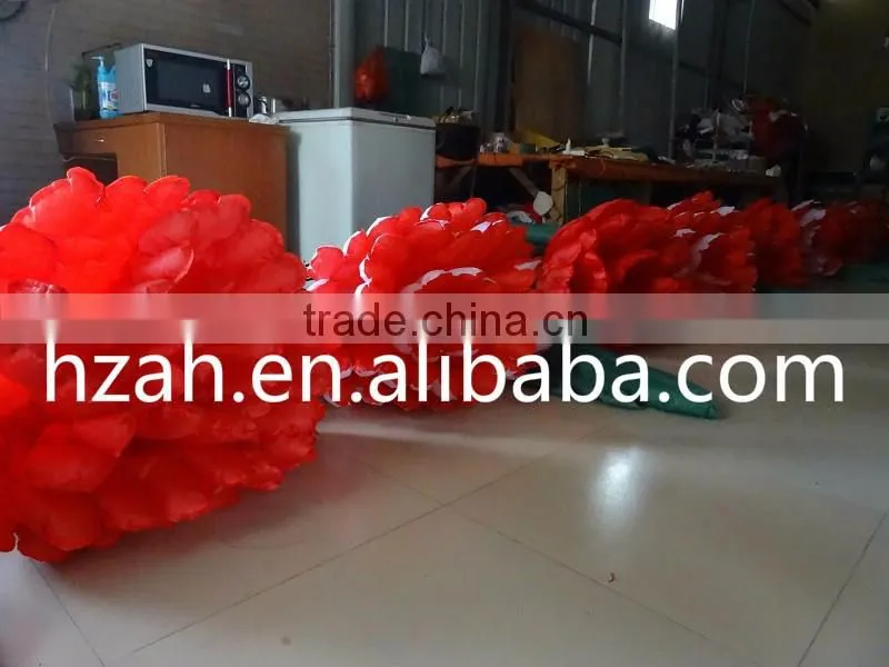 Wedding Decoration Red Inflatable Flower Chain