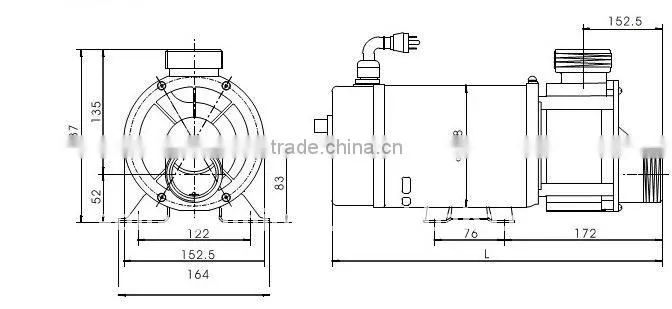 high efficient bathtub pump