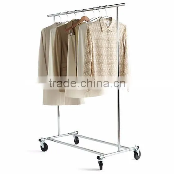 Best Selling Chrome Rolling Clothing Garment Rack